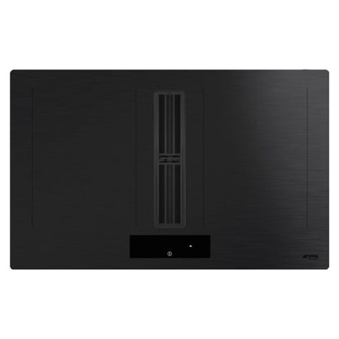 Placa de Indução com Exaustor SMEG HOBD382MB2 (Elétrica - 83 cm - Preto mate)