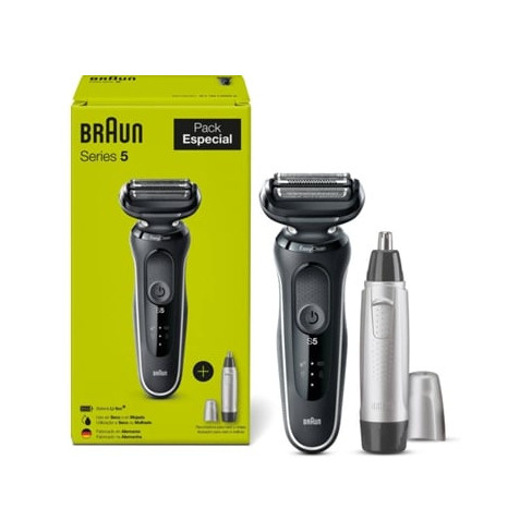 Pack Especial BRAUN Series 5 - Máquina de Barbear Recarregável (3 Cabeças) 51