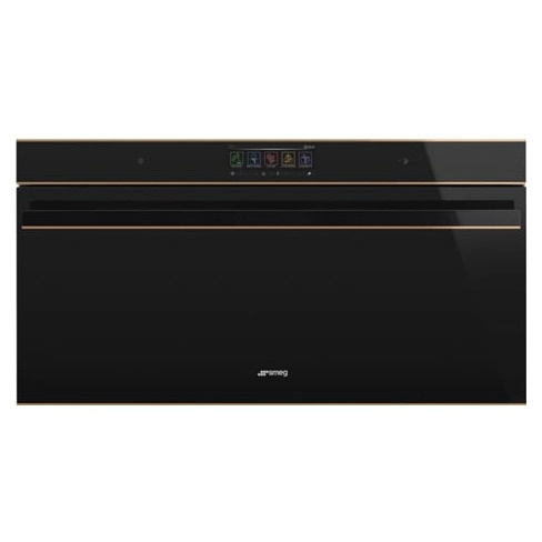 Forno SMEG Dolce Stil Novo SFPR9606WTPNR (85 L - 89.6 cm - Pirolítico - Preto)