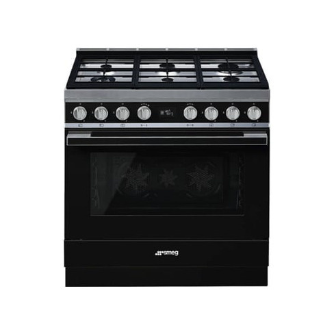 Fogão SMEG CPF9GPBL (115 L - Gás Natural - Preto)