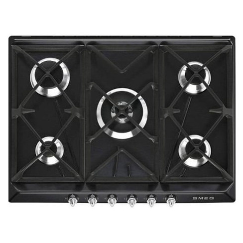 Placa de Gás SMEG SR975NGH (Gás Natural - 70 cm - Preto)