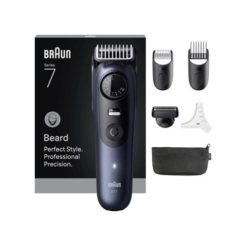 Aparador de Barba BRAUN Series 7 BT7520 Para Barba Com 40 Ajustes De Comprimento