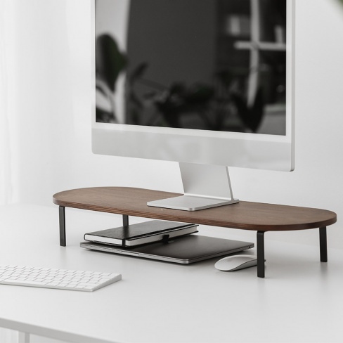 Woodcessories - Monitor Stand Single (walnult/black)