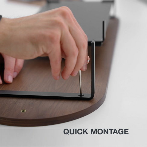 Woodcessories - Monitor Stand Single (walnult/black)