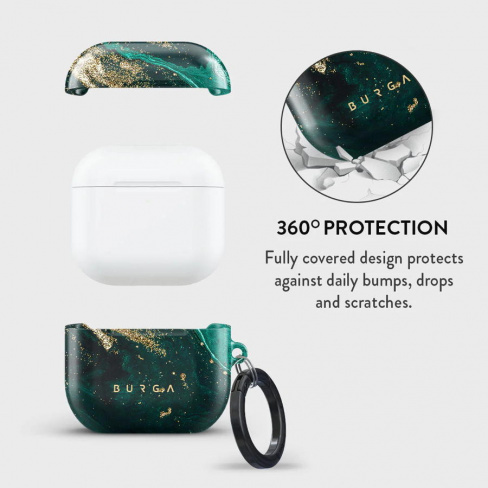 Burga - Bolsa para Airpods 4 (emerald pool)