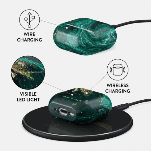 Burga - Bolsa para Airpods 4 (emerald pool)