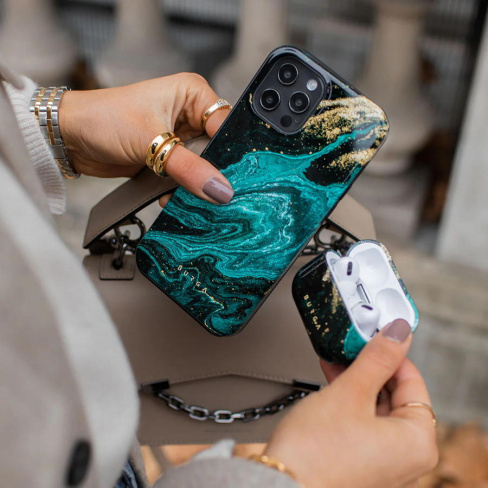 Burga - Bolsa para Airpods 4 (emerald pool)