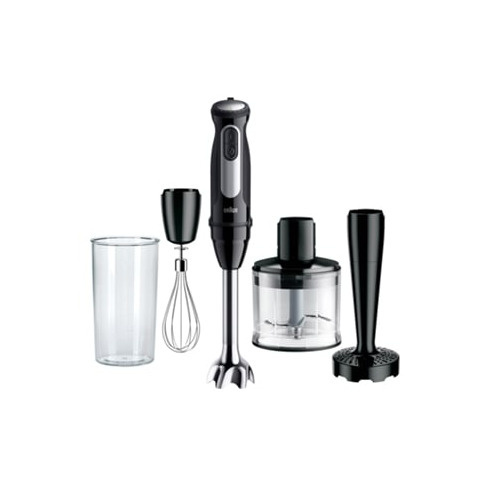 Varinha Mágica + Acessórios BRAUN MultiQuick 5 MQ55307M (1000 W - Preto e Inox