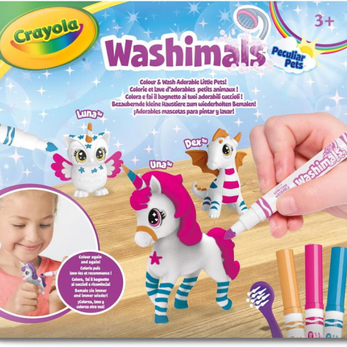 Crayola - Washimals Pets 3x (Mocho + Dragão + Unicórnio)