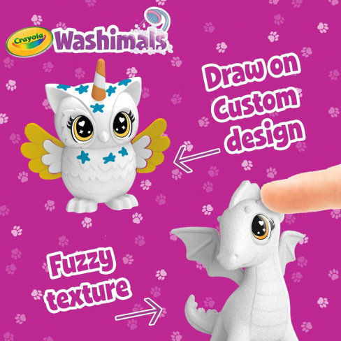 Crayola - Washimals Pets 3x (Mocho + Dragão + Unicórnio)