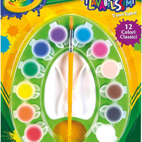 Crayola - Paleta com 12x Tintas e Pincel