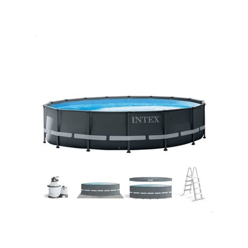 Piscina Tubular INTEX Ultra XTR Frame (6 Pessoas - 488x122 cm - com Bomba)