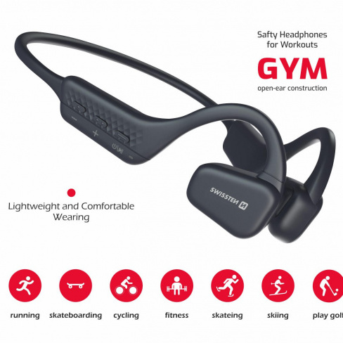 Swissten - Earphones Gym Open Ear Conduction