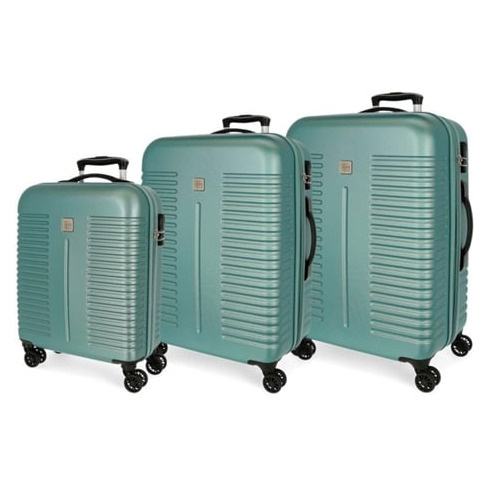 Conjunto de 3 Malas de Viagem ROLL ROAD India Verde (55/70/80cm - 37/75/108L)