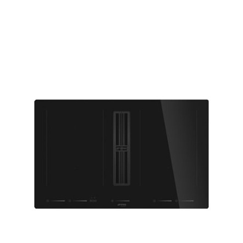 Placa de Indução com Exaustor SMEG HOBD682D2 (Elétrica - 83 cm - Preto)