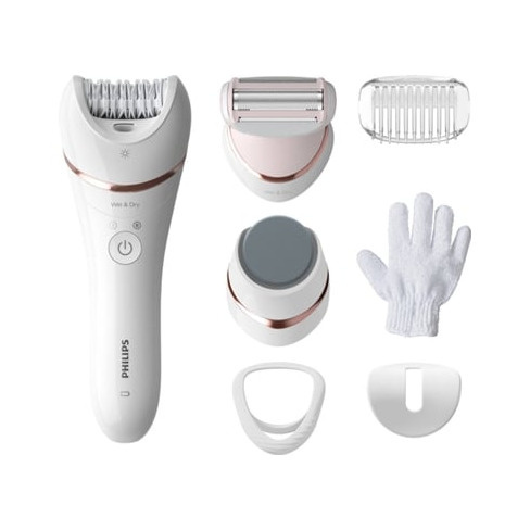 Depiladora PHILIPS Series 8000 BRE730/10 (Arranque - Multi-zonas - Recarregável