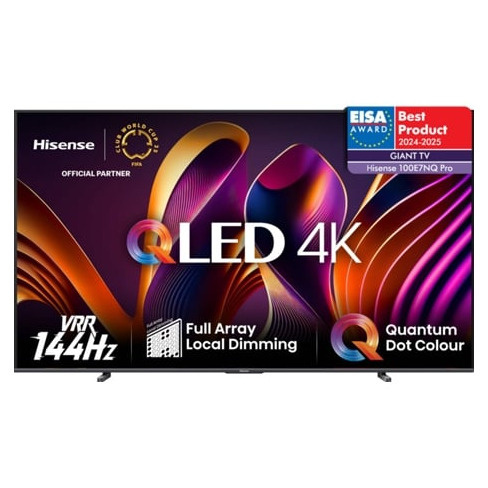 TV HISENSE 100E7NQ-PRO (QLED - 100'' - 254 cm - 4K Ultra HD - Smart TV)
