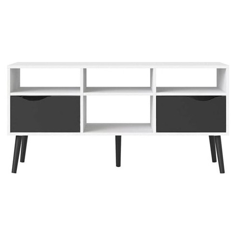 Móvel TV Branco e Preto TVILUM Oslo (LAP 117,2 x 57,4 x 39,1 cm)