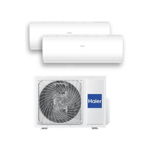 Ar Condicionado HAIER PERLA2X912PRE (9000+12000 BTU - 18+24 m2 - Branco)