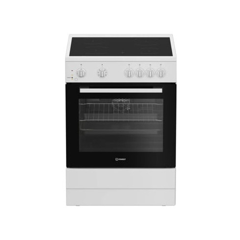Fogão INDESIT IS6V8KSW/ (66 L - Elétrico de Vitrocerâmica - Branco)