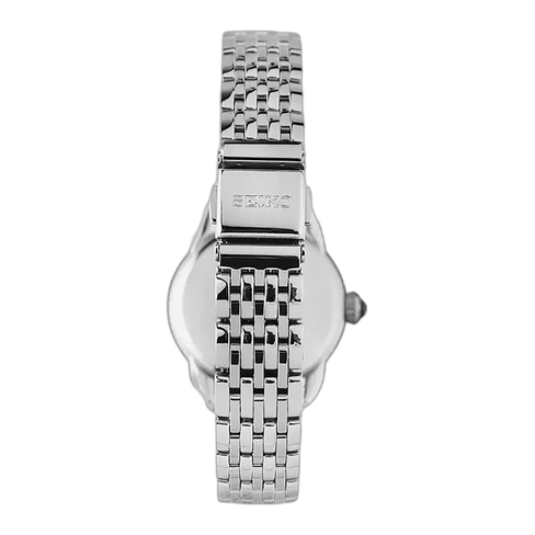 Relógio Seiko Ladies Quartzo Classico Prateado e Azul