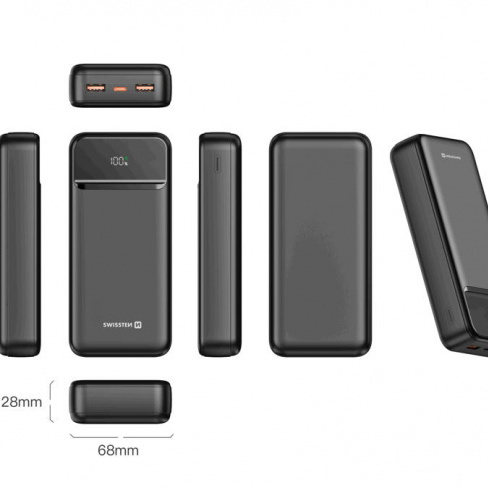 Swissten - Powerbank Power Line II 20.000 mAh