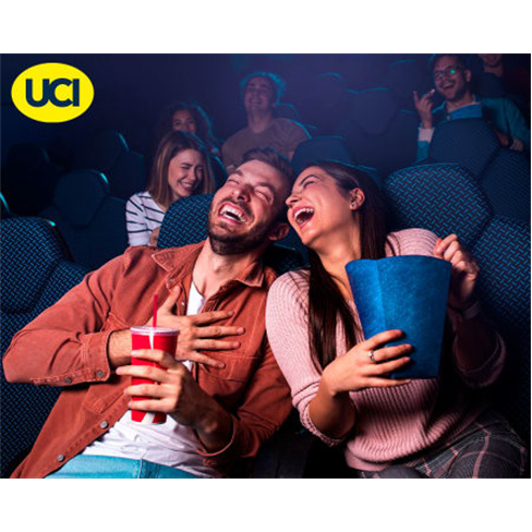 Cinemas UCI | 2 Bilhetes Cinema + 2 Pipocas Pequenas + 2 Bebidas