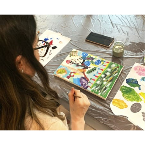 Clube de Arte: Pintura, Fotografia e Velas | Artzone - Oficina Pintura Café