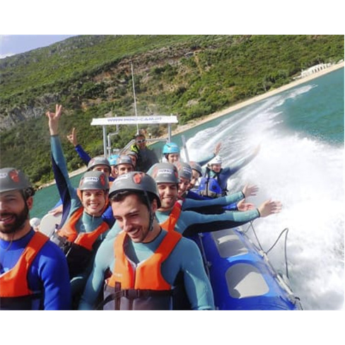 Coasteering + SpeedBoat no Portinho da Arrábida | 2 Horas | Wind