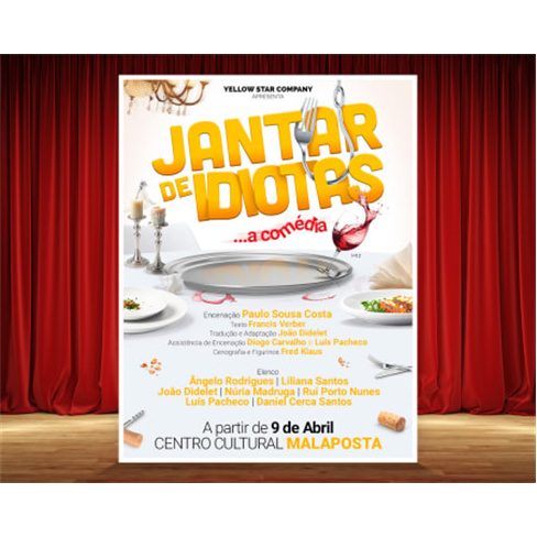 Ingressos P/ "Jantar de Idiotas" em Malaposta, Odivelas. 16 Maio, 21h.
