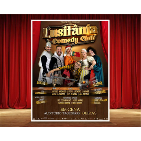 Comédia ao Vivo: «Lusitânia Comedy Club» no Taguspark - Oeiras, 10 Maio às