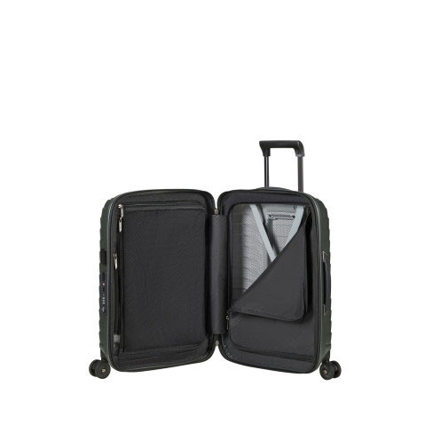 Mala de cabine Proxis 55cm expansível 4 rodas verde mate