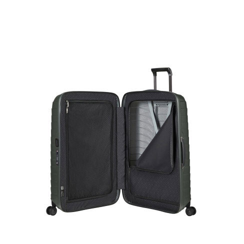 Mala de viagem grande Proxis 75cm 4 rodas verde mate