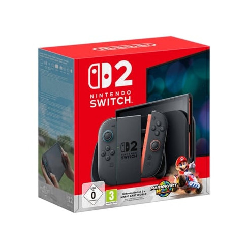 Pré-venda Consola Nintendo Switch 2 + Jogo Mario Kart World (Código de Descarg
