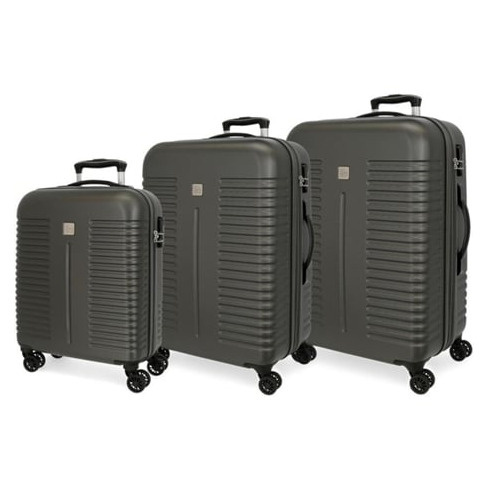 Conjunto de 3 Malas de Viagem ROLL ROAD India Cinzento (55/70/80cm - 37/75/108L)