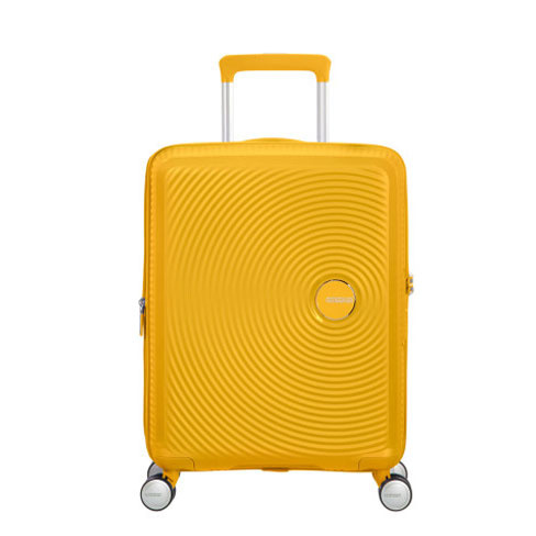 Mala de Cabine Soundbox 55cm Expansível 4 Rodas Amarelo