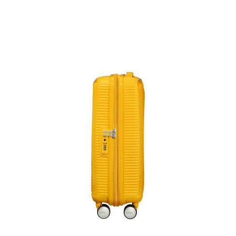 Mala de Cabine Soundbox 55cm Expansível 4 Rodas Amarelo