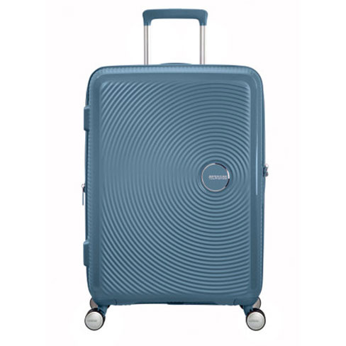 Mala de viagem média Soundbox 67cm 4 rodas expansível Azul