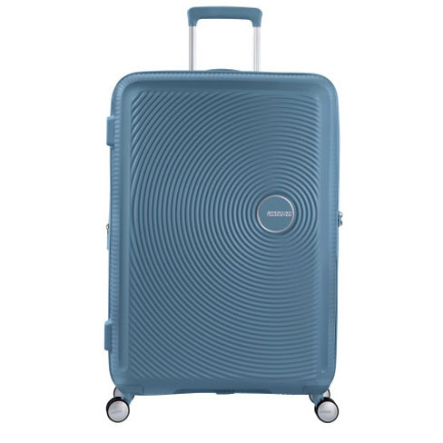 Mala de viagem grande Soundbox 77cm 4 rodas expansível Azul