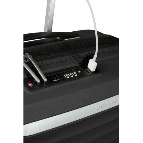 Mala de Cabine Upscape 55cm 4 Rodas Expansível 39L Preto