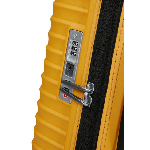 Mala de Viagem Grande Upscape 75cm 4 Rodas Expansível 104L Amarelo