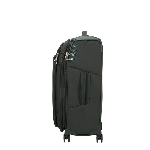 Mala de viagem média Respark 67cm 4 rodas expansível 82L Verde