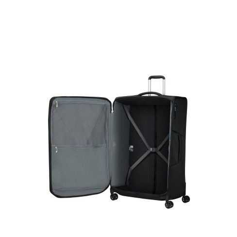 Mala de Viagem Extra Grande Respark 82cm 4 Rodas Expansível 156L Preto