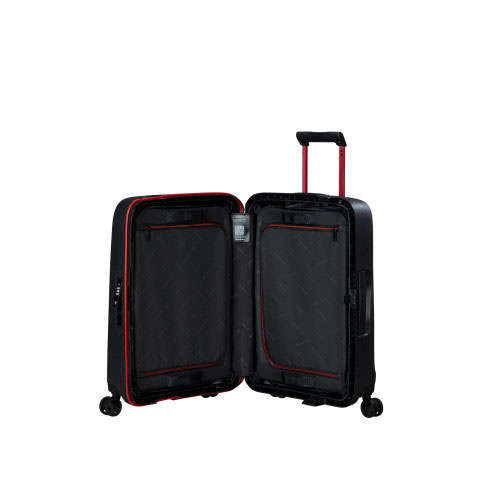 Mala de Cabine Essens 55cm 4 Rodas 39L Carvão/Vermelho