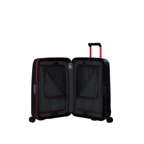 Mala de Viagem Média Essens 69cm 4 Rodas 88L Carvão/Vermelho