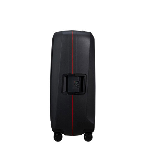 Mala de Viagem Grande Essens 75cm 4 Rodas 111L Carvão/Vermelho