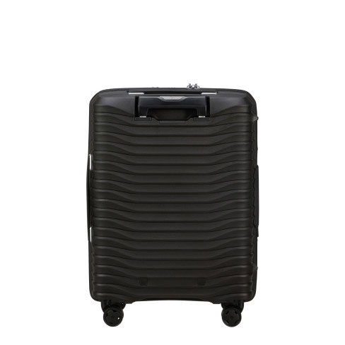 Mala de cabine Upscape 55cm Acesso Frontal 4 rodas Expansível 42L Preto