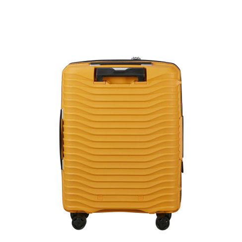 Mala de cabine Upscape 55cm Acesso Frontal 4 rodas Expansível 42L Amarelo