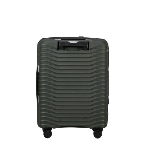 Mala de cabine Upscape 55cm Acesso Frontal 4 rodas Expansível 42L Verde