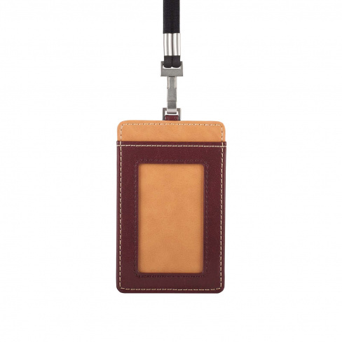 Moshi - Badge Holder (burgundy red)